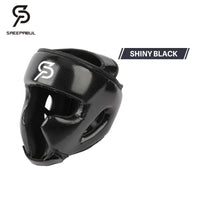 Casque de boxe SEAPPEBUL-Noir brillant Nakmuay