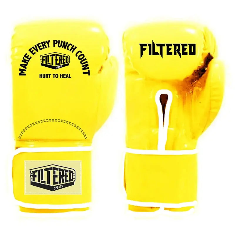 Gants de boxe FILTRED Punch Jaune Nakmuay