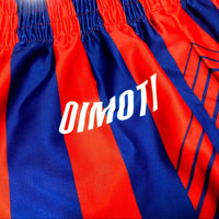 Short muay thai OIMOTI Naga Fang-Rouge/Bleu Nakmuay